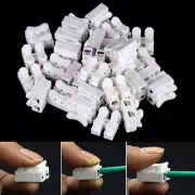 15x2Pin Self Locking Electrical Quick Splice Cable Connector Lock Wire Terminal