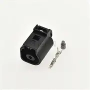 1 Set 1 Pin Automobile Oil Pressure Sensor Connector 1.5mm Female Horn Plug Socket for 1J0973701 1J0973081 1J0973701A(1 x A Type Set)
