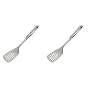 2PK Wiltshire Industrial Kitchen Utensil Stainless Steel Slotted Turner Tool