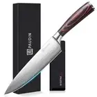 PAUDIN Gyuto Knife 200mm with Sheath Wooden Handle Chef Knife Sharp Knife Double