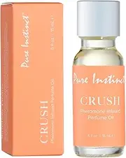 Pure Instinct CRUSH The Original Pheromone Infused Essential Oil Perfume Cologne - For Her Women - TSA Ready