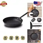 10-Inch Coating-Free Carbon Steel Frying Pan - Oven Safe & Induction Compatible