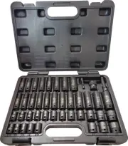 ATD 43pc 3/8dr Master Impact Socket Set 5/16-3/4" & 8-19MM, Short & Deep #4601A