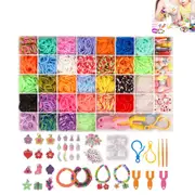 Loom Bracelet DIY Rubber Band Bracelet Colorful Making Kit with Storage Box