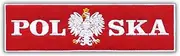 Poland + Emblem/Polska - Magnetic Backing - Embroidered Patch/Badge/Emblem
