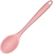 Ciieeo Silicone Mixing Spoon for Kitchen Nonstick Large Serving Utensil Ergonomic Handle for Comfortable Use and Heat Resistant Cooking Spoon for Mixing and Serving