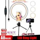 7"/10" Dimmable Diva LED Ring Light Tripod Stand Selfie Circle Lamp Phone Livep
