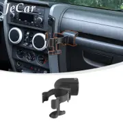2 in 1 Phone Holder Cup Mount Stand Bracket for Jeep Wrangler JK JKU Accessories (for: Jeep)