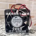 1 PCS SNOWFAN FAN YY6025H24S DC 24V 0.16A 6025 6CM 2 PIN cooling fan