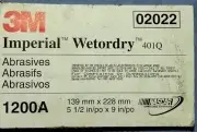 3M 2023 Wetordry Micro Fine 1/2 Sheet (139mm×228mm) 1200A ,02022 (Pack Of 50pc)