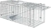Animal Trap Cage,Outdoor Rescue Cat Carrier,Heavy Duty Squirrel Trap,No-Kill Trapping Kit,Small Animals Cages,for Stray Cats, Rabbits, Raccoons, Skunks