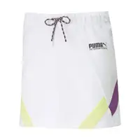 在飛比找momo購物網優惠-【PUMA】流行系列PI短裙 休閒 短裙 歐規 女 白(59