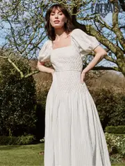 FatFace Bryn White Beeble Dress (AK9489) | $166