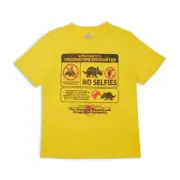 Jurassic World Triceratops Encounter Survival Guide Men's T-Shirt - Yellow