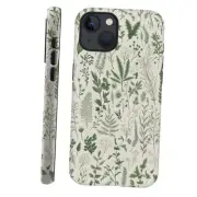 Case Compatible with for,Vintage iPhone 13 vintage Sage Green Floral pattern