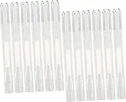 PACKOVE 15Pcs Transparent Nail Oil Pen Refillable Cosmetic Container Applicators for Lip Gloss Nail Care Leak Design for Professional Personal Use