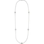 Good Art Hlywd Men's Rosette Station Ball Chain Necklace