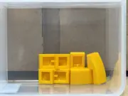 LEGO Parts - Bright Light Orange Slope, Curved 2 x 1 x 2/3 - No 11477 - QTY 5