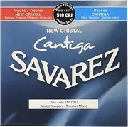 Savarez Classical Guitars Strings New Cristal Cantiga Set 510CRJ Mixed Tension red-blue