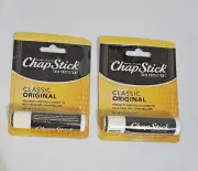 Lot of 2 Chapstick Classic Lip Balm 0.15 oz