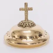 CHURCH SANCTUARY LAMP BRASS SMOKE CAP FITS STANDARD GLOBE #223