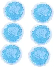 6Pcs Compress Pads for Hot Cold Therapy Reusable Round Ice Packs for From Injury Engorgement Relief and Comfort