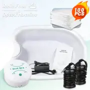 Ionic Cleanse Ion Detox Foot Spa 100 Liners Bath Tub Machine for Home Use.Free