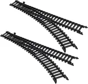 Realistic High-Speed Train Tracks Set for Boys and Girls Plastic Railroad Building Toy Electric Train Assembled Track Kit for Creative Play Learning