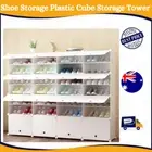 White Cube DIY Shoe Cabinet Rack Storage Portable Stackable Organiser Stand