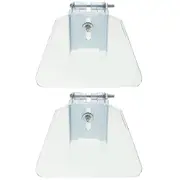 2pcs Bench Grinder Guard Replacement Bench Grinder Eye Shield Grinder Attachments Screws Included Transparent 9.7X6.8X1.4CM