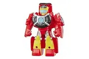 Transformers Playskool Heroes Rescue Bots Academy Hot Shot Converting Toy Robot, 4.5-Inch Action Figure, Toys for Kids Ages 3 and Up