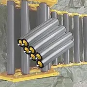 Conveyor Rollers Industrial Conveyor Roller-PVC 7 Pack, Dia 2.4'' 2i 1.6" 1.5'' 1'', Heavy Duty Unpowered Conveyor Roller for DIY Projects(D 60mm/2.4",L 200mm/7.9in)