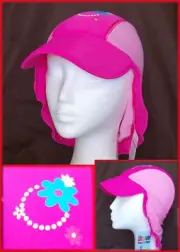 BABY LYCRA BEACH SUN HAT Cap Toddler NEW - Sz 0 - 3 yrs