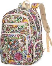 [FOKDUVB] Floral Large Travel Backpack for Women Work School Bag for College Campus Bookbag XL Extral Carry On Airline Approved