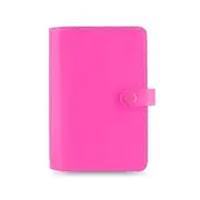 Filofax The Original Personal Organiser Diary/Task Planner Leather Fluro Pink