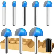 Vipbhtool Cove Box Router Bit Set Solid Carbide Double Flute Core Box