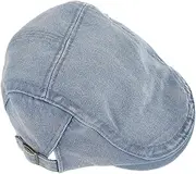 [GLSTOY] Denim Beret Hat Stylish French Beret Cap Basic Baseball Cap for Events