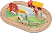 FOYTOKI 1Set Wooden Train Track for Farm Animals and Tracks Educational Building Plaything for Safe and Easy Assembly Stimulates Creativity and Imagination