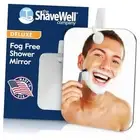 Deluxe Anti-Fog Shaving Mirror | Fogless Hanging Bathroom Shower Mirror with