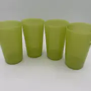 Tupperware Stacking Tumblers Set (4) 11 oz Green