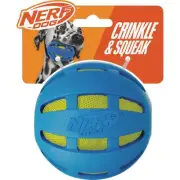 Nerf Dog 3.8 In. Rubber Checker Squeak Crunch Ball 5126 Nerf Dog 5126