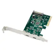 PCI-E 4x Express to USB 3.1 USB Type C Dual Port Add on Expansion Card Adapter