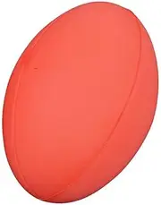 Uncoated Foam Rugby Ball, Red