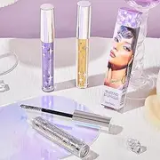 Rrlihjgu 3 Pieces Glitter Mascara Eyeshadow,Lengthening Volumizing Colorful Mascara,Volumizing Lengthening Silver Glitter Mascara,Longwear Waterproof Smudge-Proof Colorful Lashes For Eyelashes