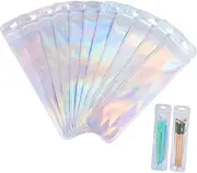 [MINAOLULUS] 100Pcs Resealable Packing Bags Puncture Resistant Self Sealing Storage for Candies Jewelry Accessories Transparent Design for Easy Item Identification