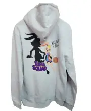 Mitchell & Ness X Space Jam Legacy Tune Squad Hoodie-White Heather Size XL New