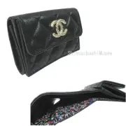 Chanel Small Flap Wallet Black Big Cc Mark Gold Hardware Ap4084 B16988 94305 Min