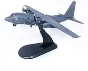 Replica Pre-Build Aircraf 1/200for Die-cast Metal AC-130U Air Gunship Attack Aircraft AC130 Alloy Military Aircraft Model with Stand Collectible Display Gift Collection Gift Display(Gray1)