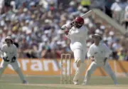 Brian Lara batting for the West Indies during the 4th Test ma- Cricket Photo 5