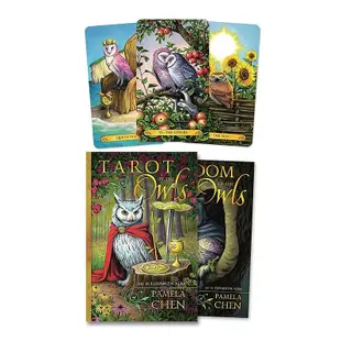 三森 進口正版 貓頭鷹塔羅牌 Tarot of the Owls 卡羅牌